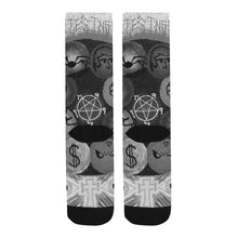 Load image into Gallery viewer, Dante's Inferno Black and White Trouser Socks (For Men)