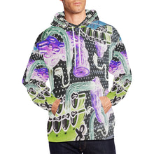 Load image into Gallery viewer, Complex Graffiti Negative All Over Print Hoodie for Men/Large Size (USA Size) (Model H13)