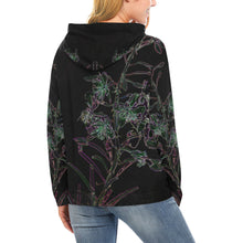 Load image into Gallery viewer, Fireweed Flower Glowing All Over Print Hoodie for Women (USA Size) (Model H13)