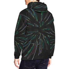 Load image into Gallery viewer, Fireworks Burst Glowing All Over Print Hoodie for Men/Large Size (USA Size) (Model H13)