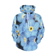 Load image into Gallery viewer, Forget Me Not Flower All Over Print Hoodie (for Women)
