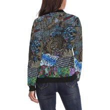 Load image into Gallery viewer, Cresent Paisley All Over Print Bomber Jacket for Women (Model H36)