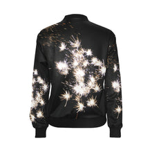 Load image into Gallery viewer, Fireworks Flower All Over Print Bomber Jacket for Women (Model H36)