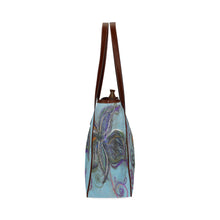 Load image into Gallery viewer, Graffiti Flower Blue Classic Tote Bag (Model 1644)