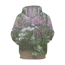 Load image into Gallery viewer, Arkansas Dogwood and Red Bud Flower All Over Print Hoodie (for Women)