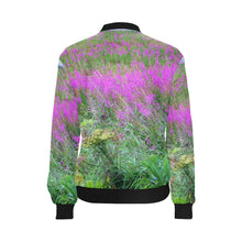 Load image into Gallery viewer, Fireweed Flower All Over Print Bomber Jacket for Women (Model H36)
