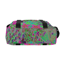 Load image into Gallery viewer, Holiday Paisley Aqua Large Capacity Duffle Bag (Model 1715)