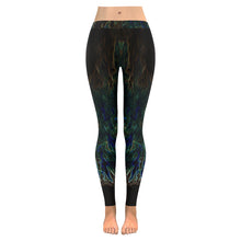 Load image into Gallery viewer, Feathery Flames Glowing Low Rise Leggings (Invisible Stitch) (Model L05)