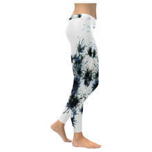Load image into Gallery viewer, Fireworks Flowers Negative Low Rise Leggings (Invisible Stitch) (Model L05)