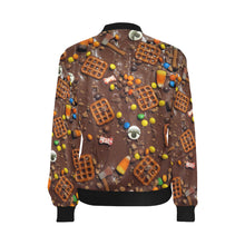 Load image into Gallery viewer, Group Halloween Candy All Over Print Bomber Jacket for Women (Model H36)