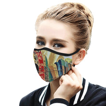 Load image into Gallery viewer, Surfboards Mouth Mask in One Piece (2 Filters Included) (Model M02)