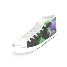 Load image into Gallery viewer, Jellyfish Green and Purple Women's Classic High Top Canvas Shoes (Model 017)