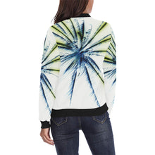 Load image into Gallery viewer, Fireworks Star Negative All Over Print Bomber Jacket for Women (Model H36)