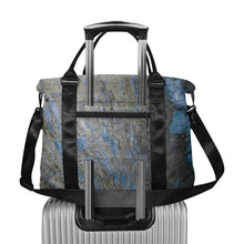 Load image into Gallery viewer, Marbled Abstract Blue Large Capacity Duffle Bag (Model 1715)