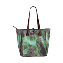 Load image into Gallery viewer, Molten Flames Green Classic Tote Bag (Model 1644)