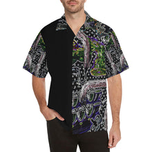 Load image into Gallery viewer, Complex Graffiti Glowing Hawaiian Shirt (Model T58)