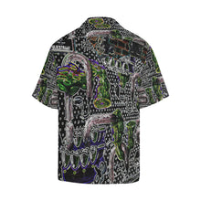 Load image into Gallery viewer, Complex Graffiti Glowing Hawaiian Shirt (Model T58)
