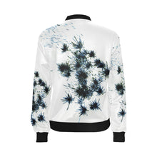 Load image into Gallery viewer, Fireworks Flower Negative All Over Print Bomber Jacket for Women (Model H36)
