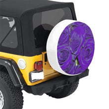 Load image into Gallery viewer, Rose Bouquet Flower Purple 30 Inch Spare Tire Cover