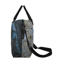 Load image into Gallery viewer, Marbled Abstract Blue Large Capacity Duffle Bag (Model 1715)