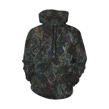 Load image into Gallery viewer, Oil Paints Glowing All Over Print Hoodie for Women (USA Size) (Model H13)