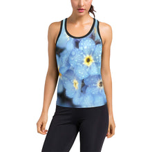 Load image into Gallery viewer, Forget Me Not Flower Women's Racerback Tank Top (Model T60)