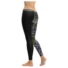 Load image into Gallery viewer, Complex Graffiti Glowing with Black Low Rise Leggings (Invisible Stitch) (Model L05)
