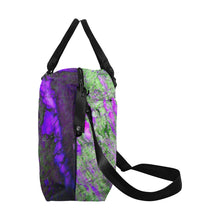 Load image into Gallery viewer, Marbled Abstract Purple Large Capacity Duffle Bag (Model 1715)