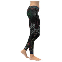 Load image into Gallery viewer, Dante's Inferno Glowing Low Rise Leggings (Invisible Stitch) (Model L05)
