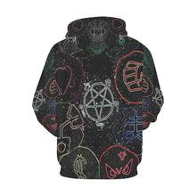 Load image into Gallery viewer, Dante's Inferno Glowing All Over Print Hoodie for Men/Large Size (USA Size) (Model H13)
