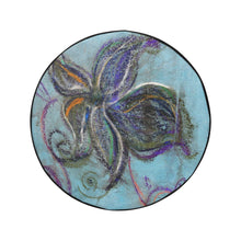 Load image into Gallery viewer, Graffiti Flower Blue 34 Inch Spare Tire Cover
