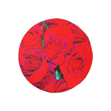 Load image into Gallery viewer, Rose Bouquet Flower Red 30 Inch Spare Tire Cover