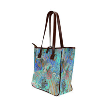 Load image into Gallery viewer, Graffiti Abstract Aqua Classic Tote Bag (Model 1644)
