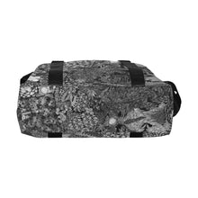 Load image into Gallery viewer, Fun and Fancy Paisley Black and White Large Capacity Duffle Bag (Model 1715)