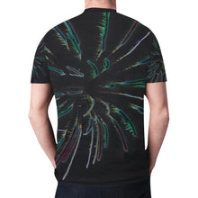 Load image into Gallery viewer, Fireworks Burst Glowing New All Over Print T-shirt for Men (Model T45)