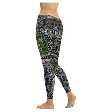 Load image into Gallery viewer, Complex Graffiti Glowing Low Rise Leggings (Invisible Stitch) (Model L05)