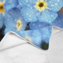 Load image into Gallery viewer, Forget Me Not Flower Ultra-Soft Micro Fleece Blanket 43''x56''