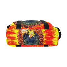 Load image into Gallery viewer, Busy Bee Sunflower Orange Large Capacity Duffle Bag (Model 1715)