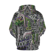 Load image into Gallery viewer, Complex Graffiti Glowing All Over Print Hoodie for Men/Large Size (USA Size) (Model H13)