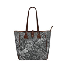 Load image into Gallery viewer, Holiday Paisley Black and White Classic Tote Bag (Model 1644)
