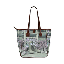 Load image into Gallery viewer, Blooming Boots Flower Purple Classic Tote Bag (Model 1644)