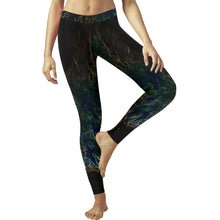 Load image into Gallery viewer, Feathery Flames Glowing Low Rise Leggings (Invisible Stitch) (Model L05)