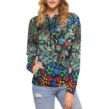 Load image into Gallery viewer, Holiday Paisley All Over Print Hoodie for Women (USA Size) (Model H13)