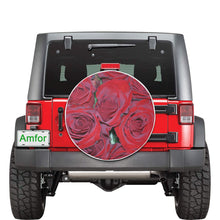 Load image into Gallery viewer, Rose Bouquet Flower 30 Inch Spare Tire Cover
