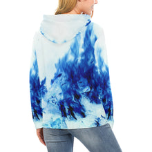 Load image into Gallery viewer, Feathery Flames Negative All Over Print Hoodie for Women (USA Size) (Model H13)