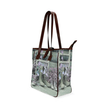 Load image into Gallery viewer, Blooming Boots Flower Purple Classic Tote Bag (Model 1644)