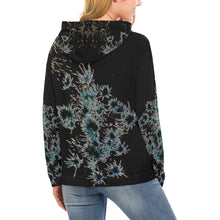Load image into Gallery viewer, Fireworks Flower Glowing All Over Print Hoodie for Women (USA Size) (Model H13)