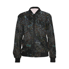 Load image into Gallery viewer, Group Halloween Candy Glowing All Over Print Bomber Jacket for Women (Model H36)