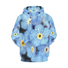 Load image into Gallery viewer, Forget Me Not Flower All Over Print Hoodie (for Women)