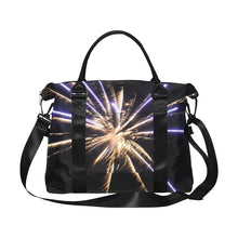 Load image into Gallery viewer, Fireworks Star Yellow Large Capacity Duffle Bag (Model 1715)
